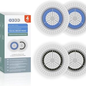 Brushmo Replacement Facial Brush Heads 4 pack NIB